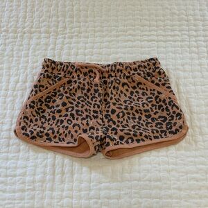 Girls Leopard Print Shorts